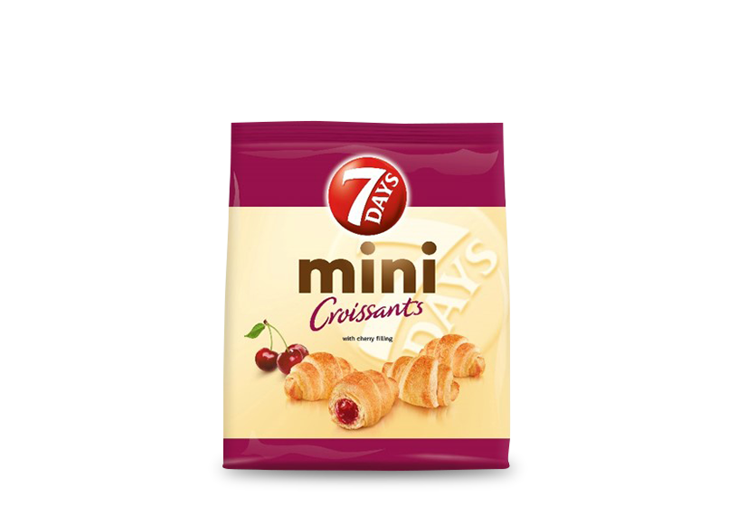 7 DAYS MINI CHERRY/VANL CROISSANT 1x185g