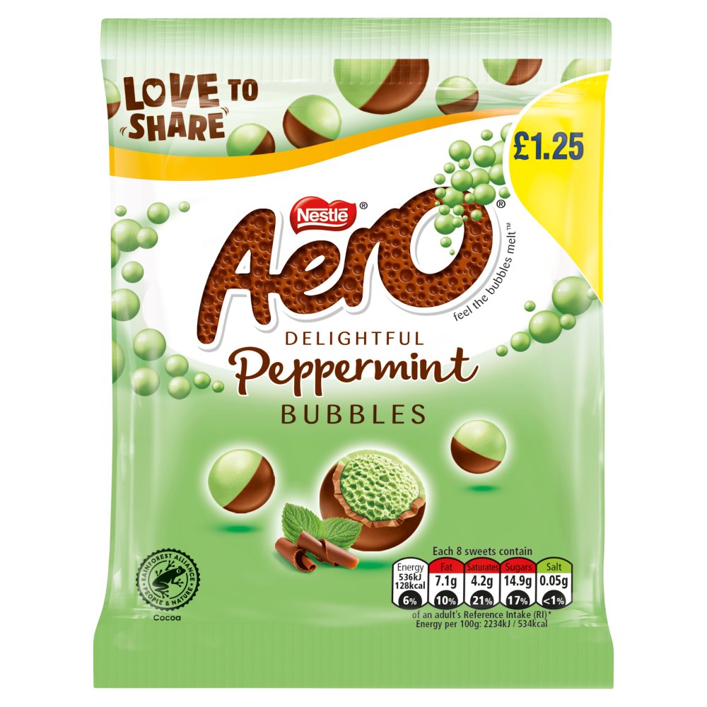 AERO bubbly MILK CHOC BAR (24x36g)