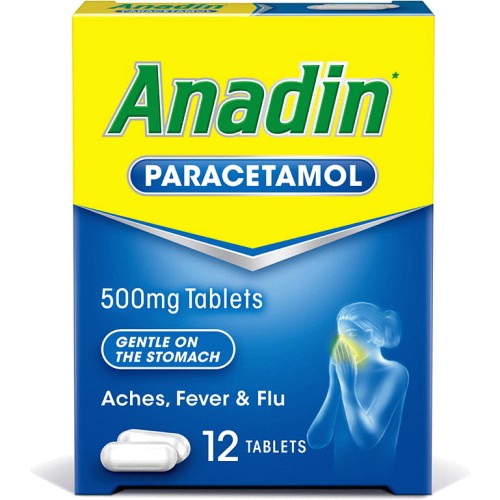 ANADIN PARACETAMOL 500mg 12x12's