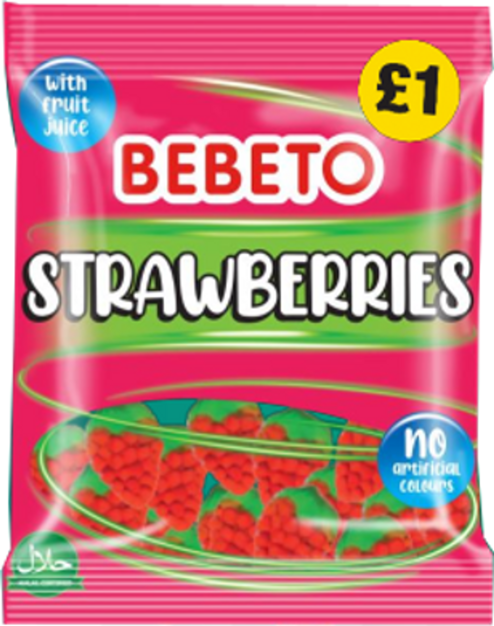 £1 BEBETO STRAWBERRY 10x150g