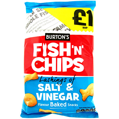 £1 BURTN FISH&CHIPS S&V x 10's