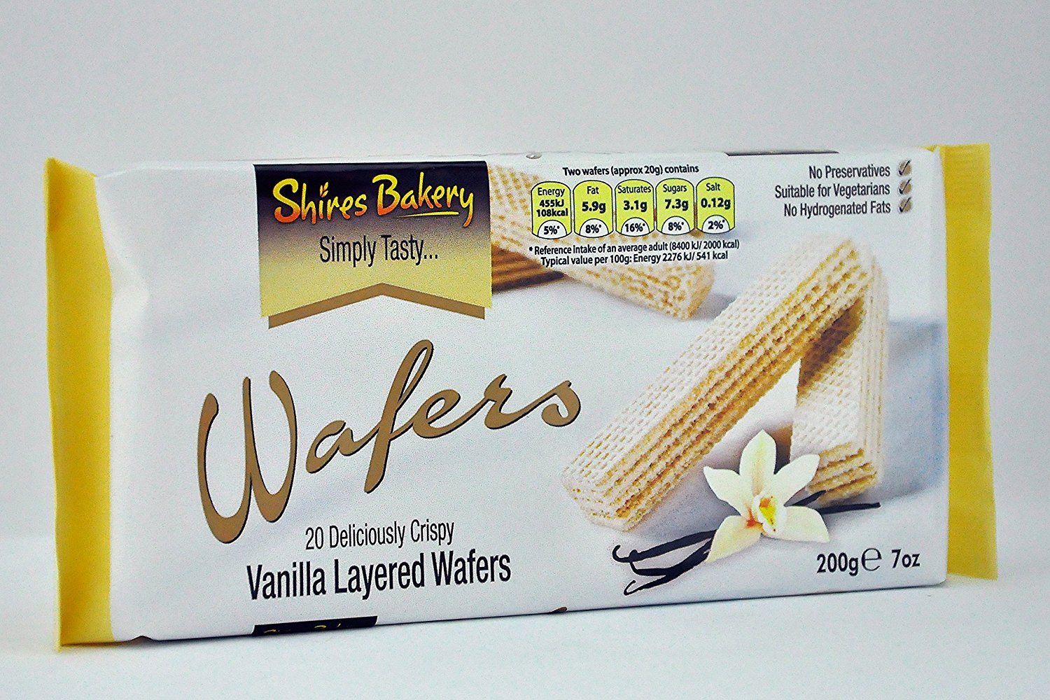 SHIRES VANILLA WAFER 1x200g