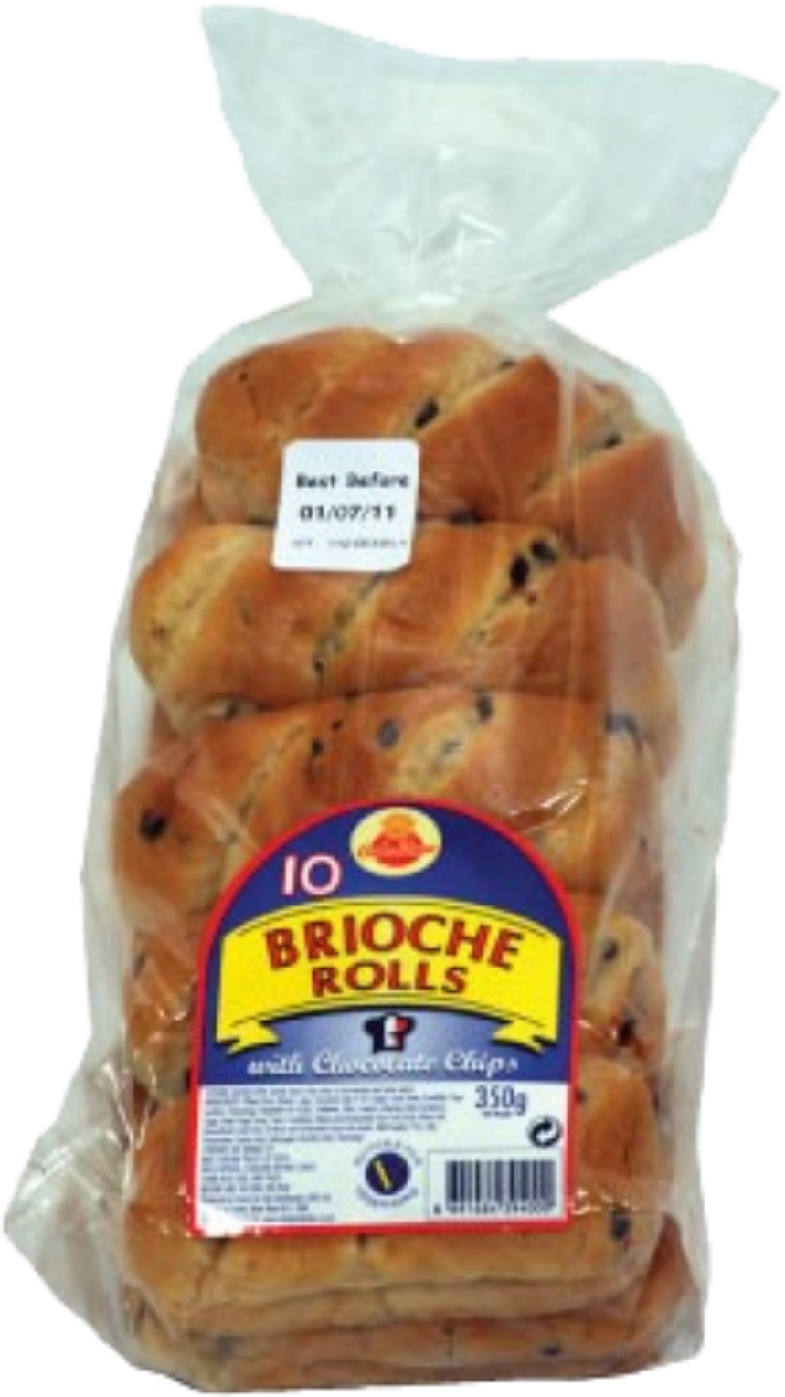 BRIOCHE ROLLS WITH CHOCO CHIPS 1x350g