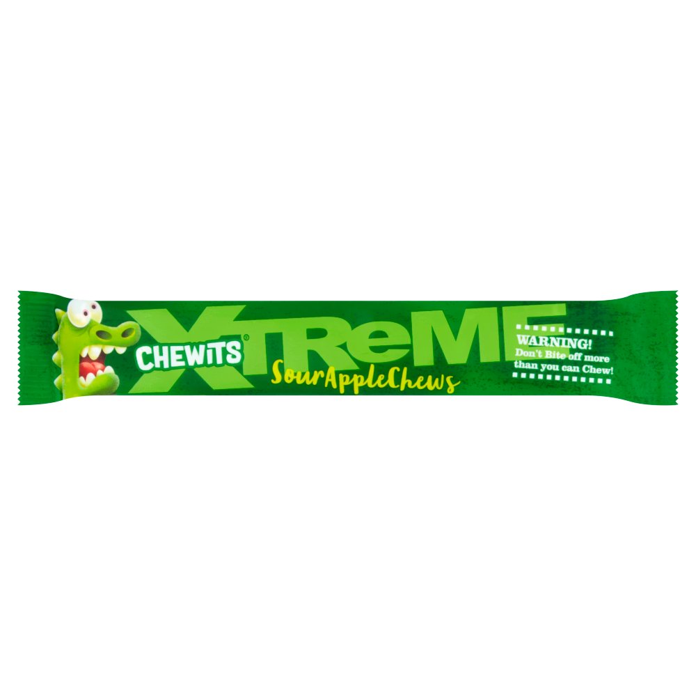 CHEWITS XTREME SOUR APPLE 24x36g