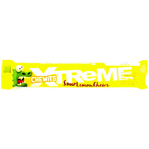 CHEWITS XTREME LEMON STICKS 24x36g