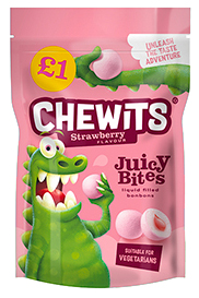 CHEWITS BLUE RASPBERRY *POUCH* 10x115g