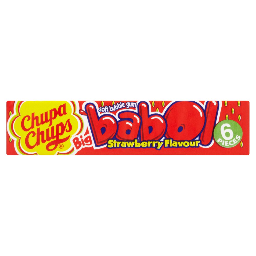 C/CHUPS BABOL GUM STRAWBERY 20's