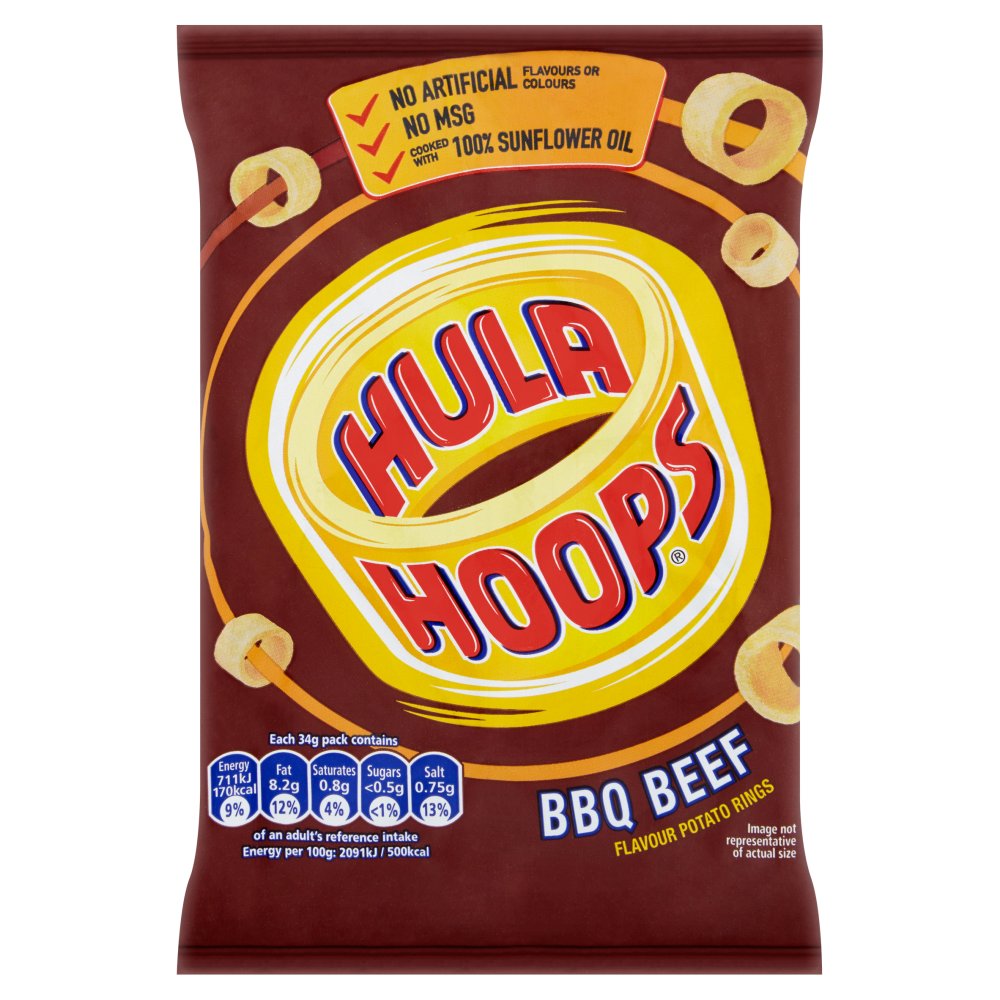 HULA HOOPS BBQ BEEF (32x34g)