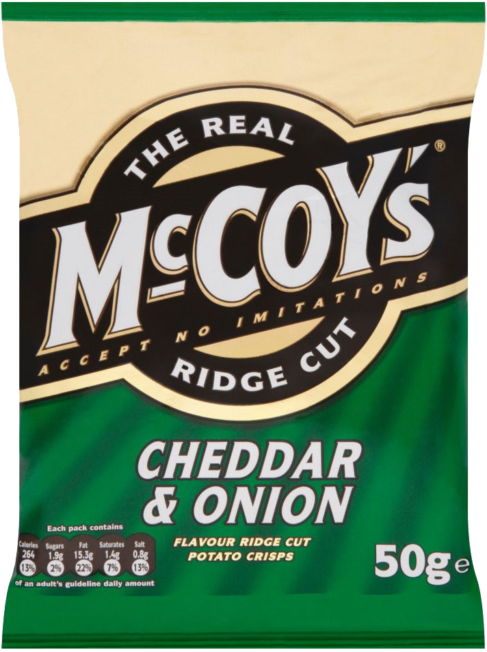 McCOY CHEDDAR & ONION 26x45g