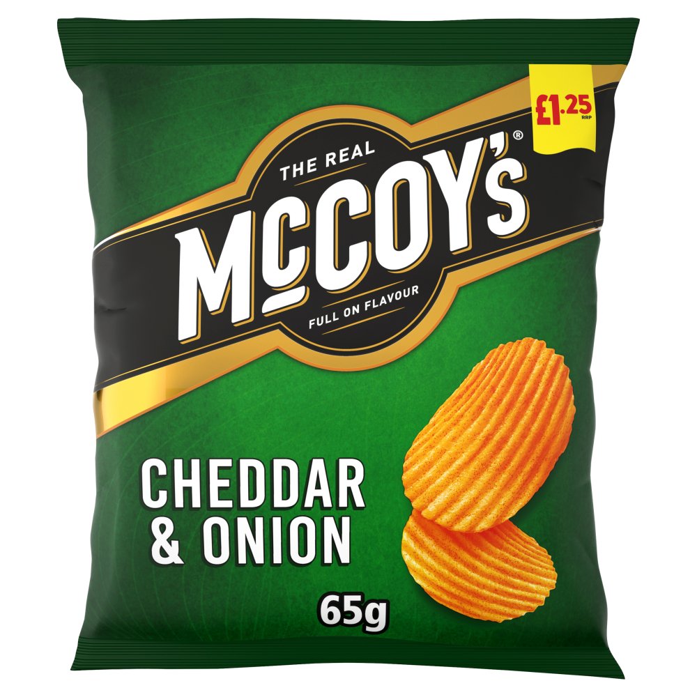 McCOY CHEDDAR & ONION 20x65g