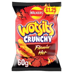 WOTSITS CRUNCHY FLAMING HOT 15x60g