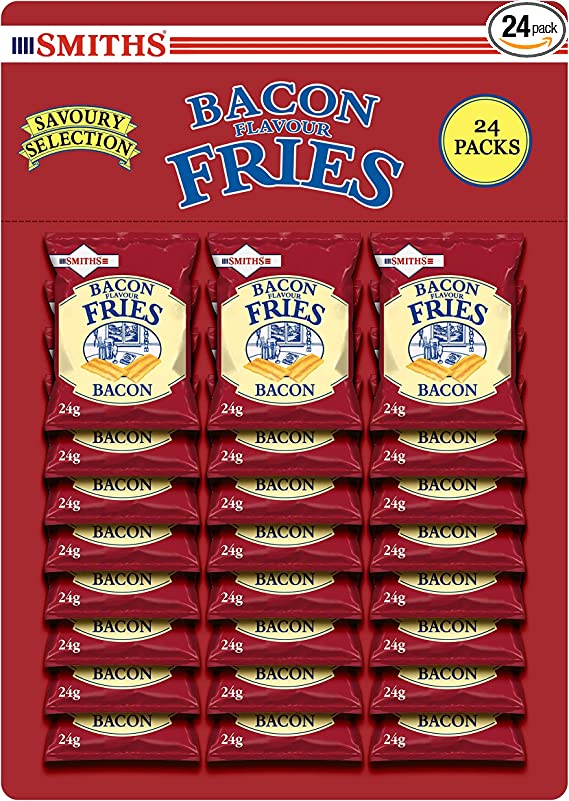 SMITHS BACON FRIES CARDED 24x27g