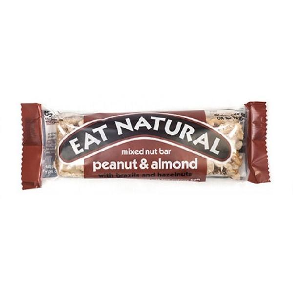 E/NAT Peanuts.Almonds & H/Nuts 12x45g