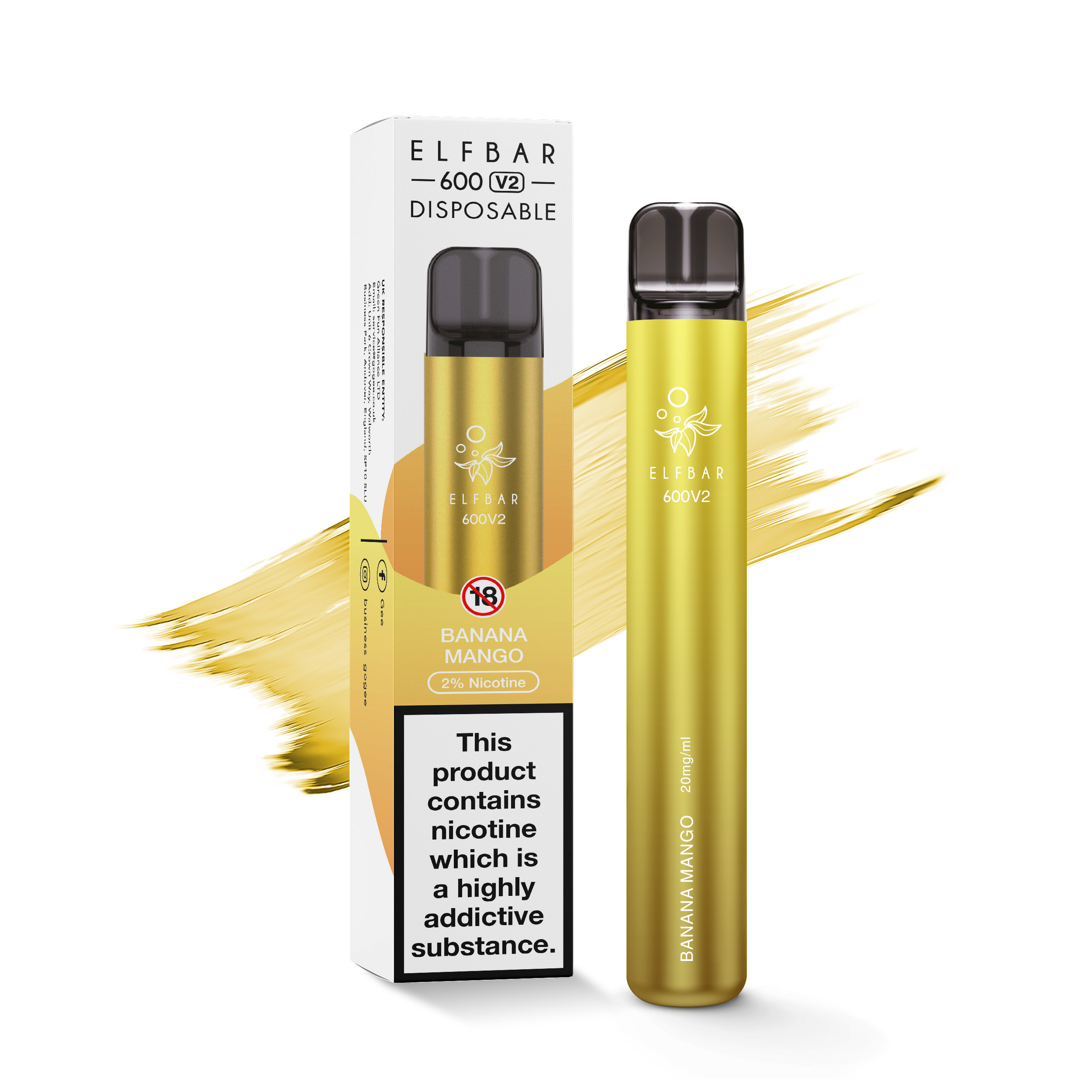 ELF BAR 600V2 BANANA x 10's