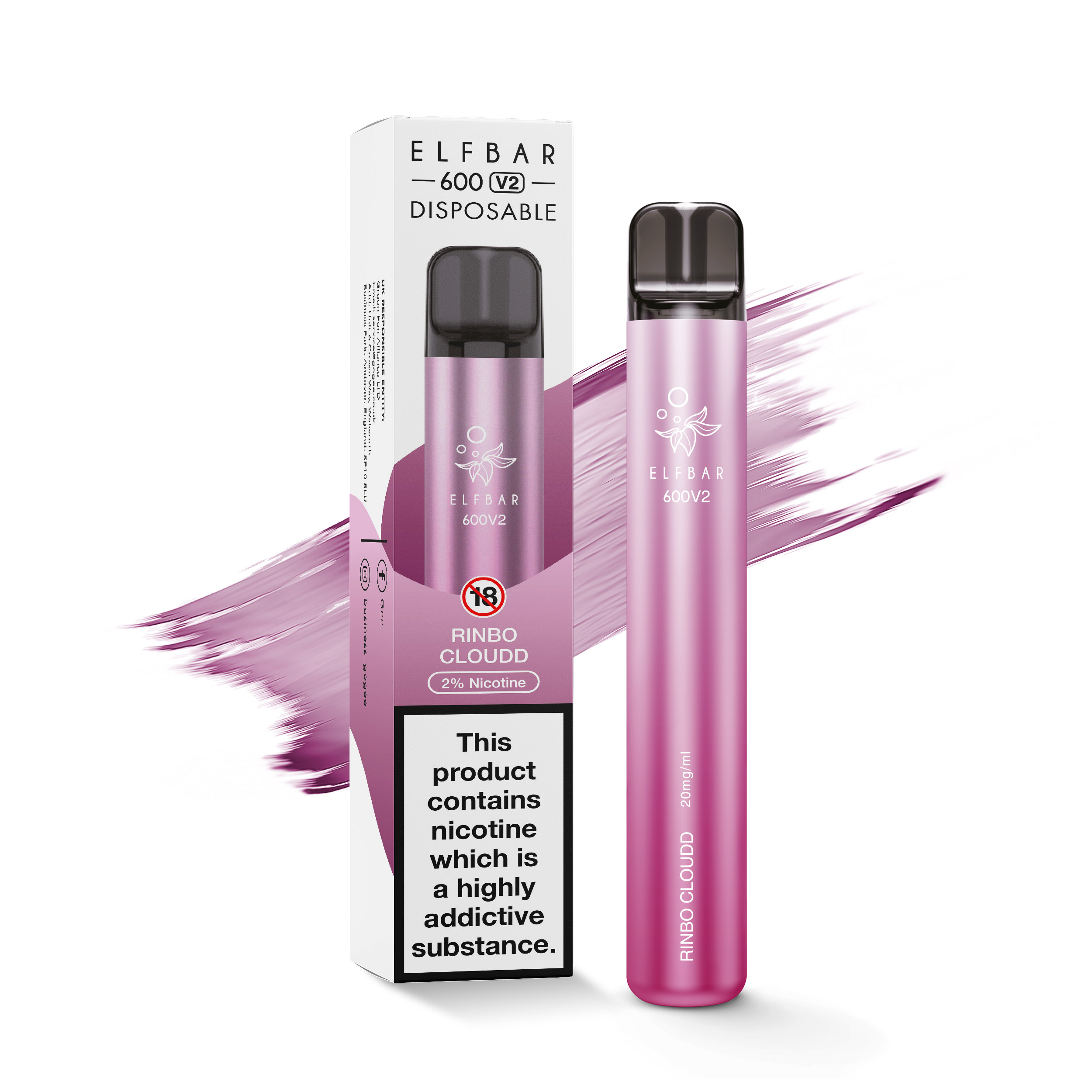 ELF BAR 600V2 RINBO CLOUD x 10's