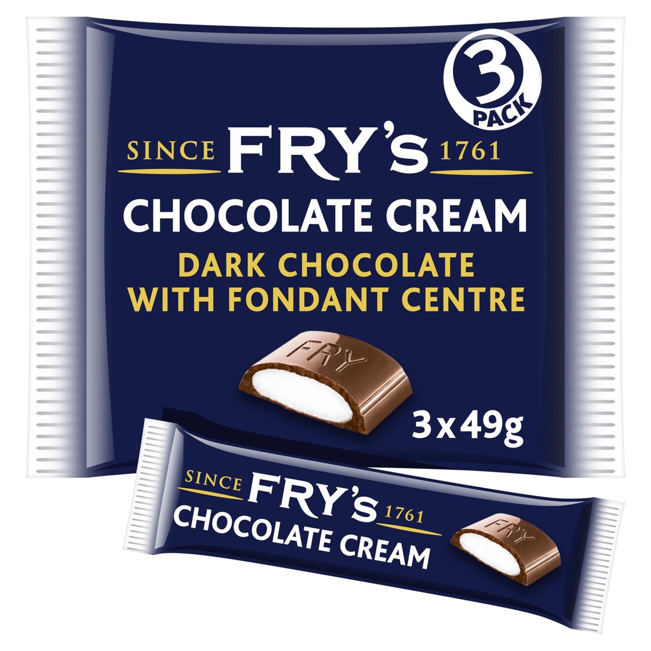 FRY'S CHOCOLATE CREAM 1x3pkx147gm
