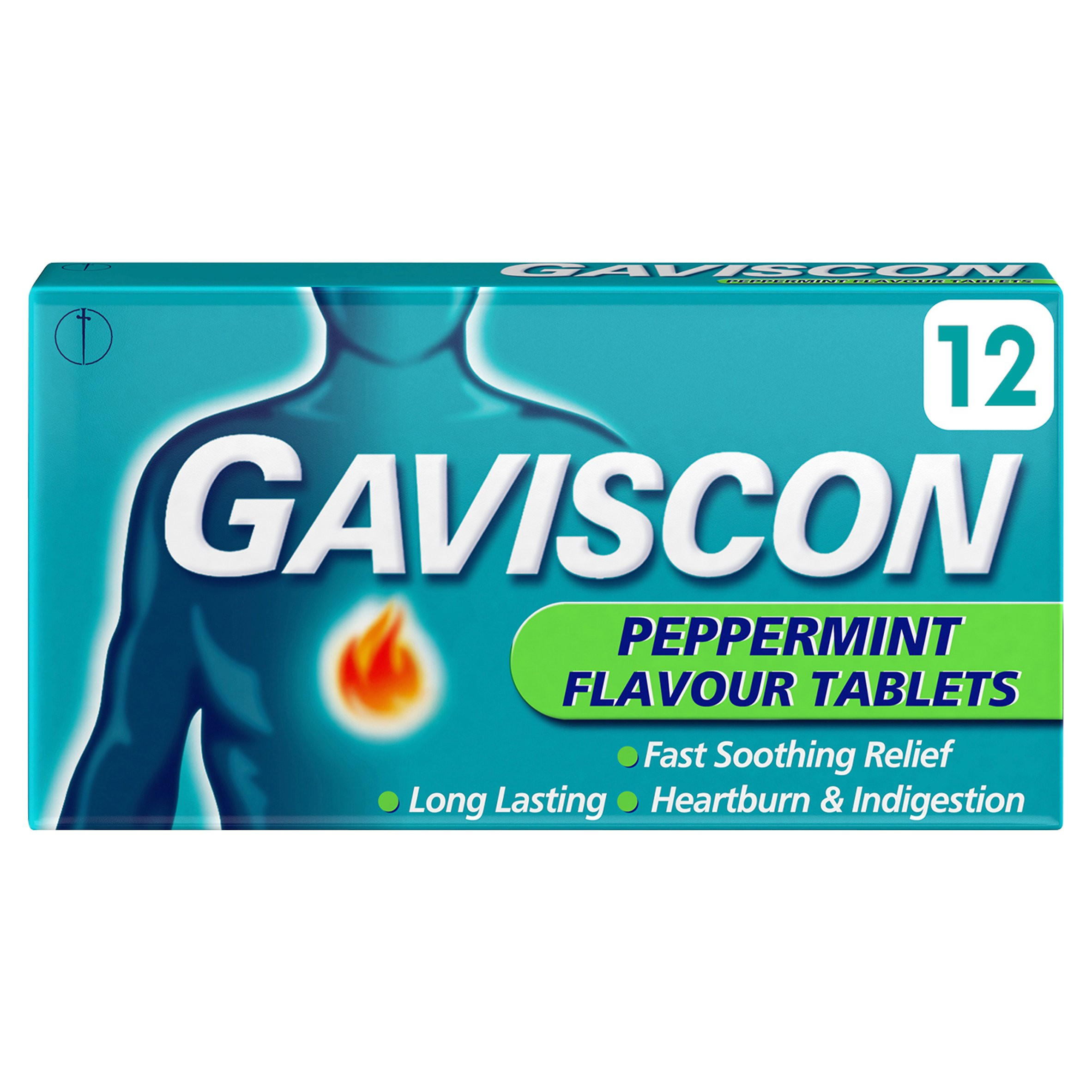 GAVISCON TAB PEPERMINT 12x12'S Tabs