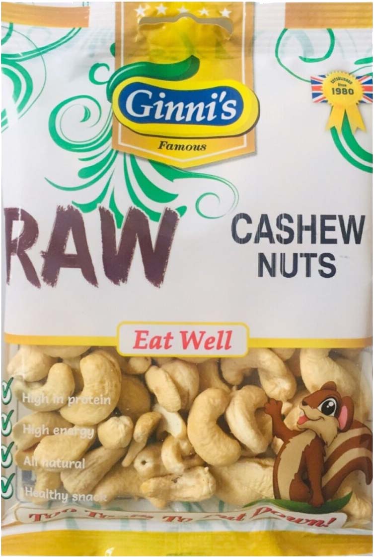 GINNI RAW CASHEW NUTS (10x55g)
