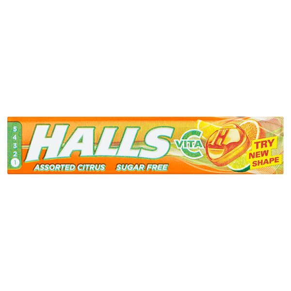 HALLS CITRUS VITAMIN C S'FREE (20x32g)