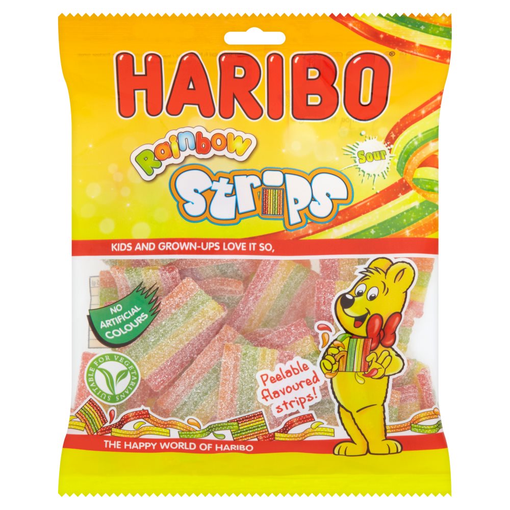HARIBO RAINBOW STRIPS Z!NG (12x130g) V