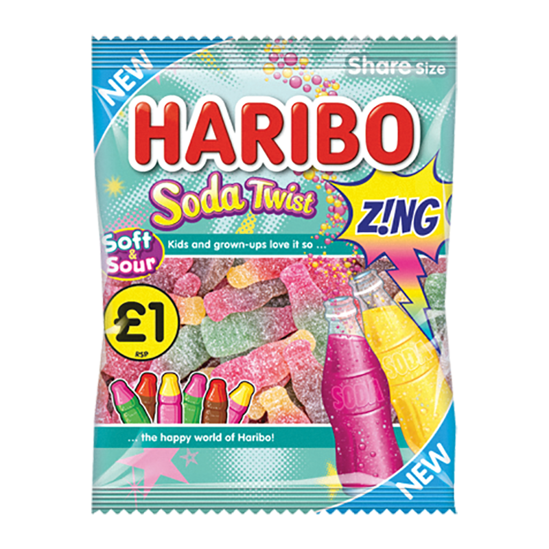 HARIBO SODA TWIST Z!NG 12x160g