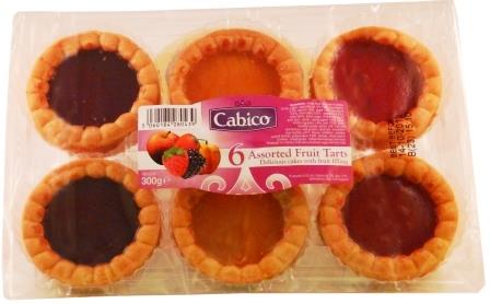 CABICO 6 ASS FRUIT TARTS 1x300g