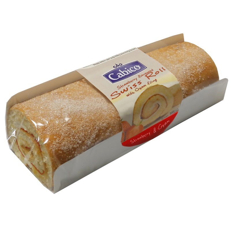 CABICO STRAWB SWISS ROLL 1x300g