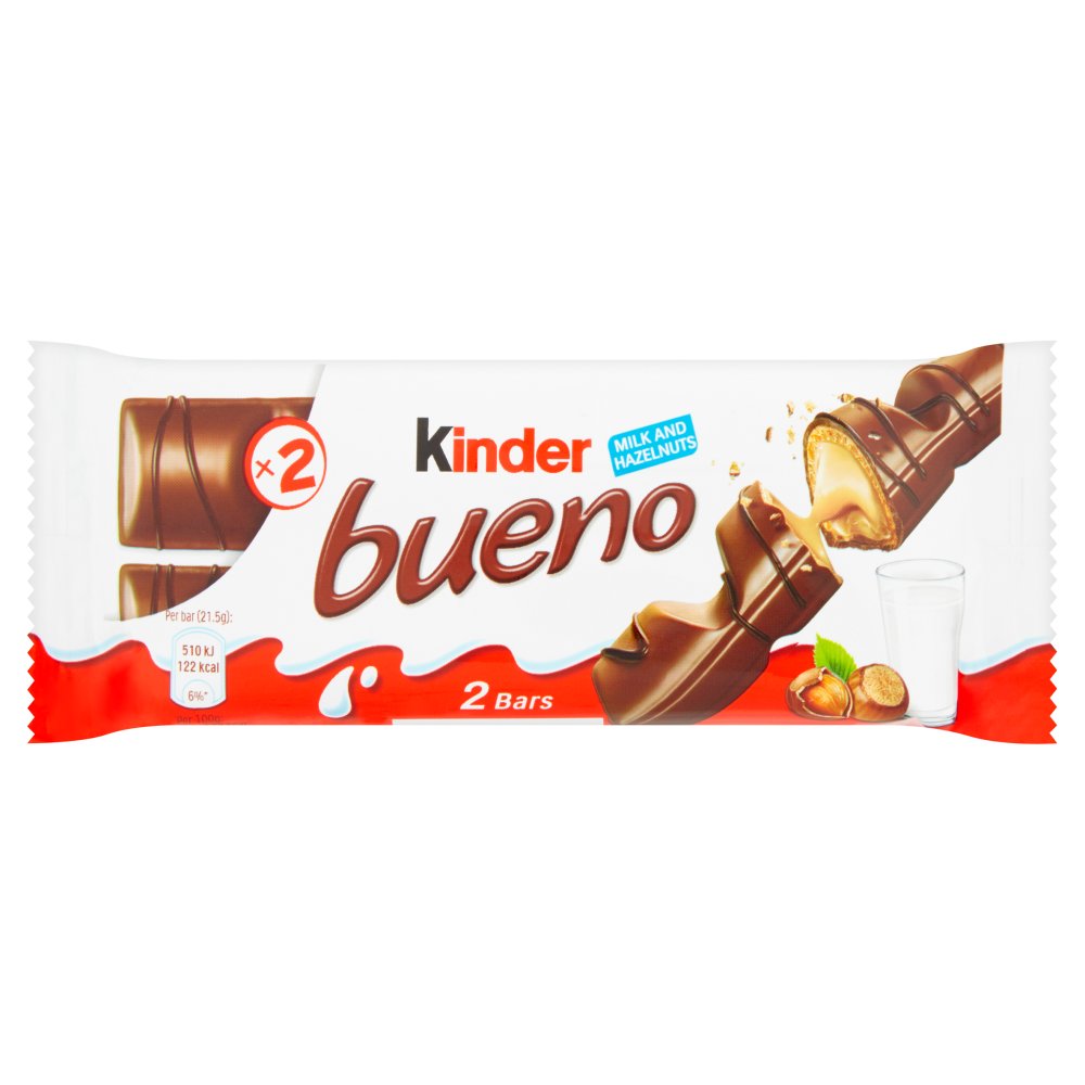 KINDER BUENO H'NUT/CHOC (30x43g)