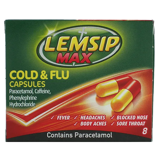 LEMSIP MAX COLD & FLU (6x8 caps)