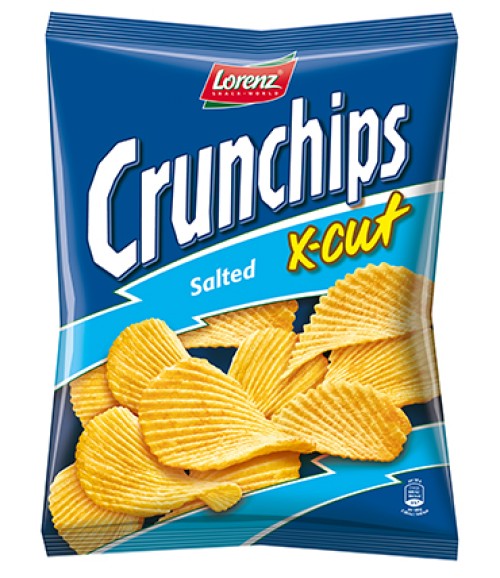 CRUNCHIPS SALTED X-CUT 10x130g