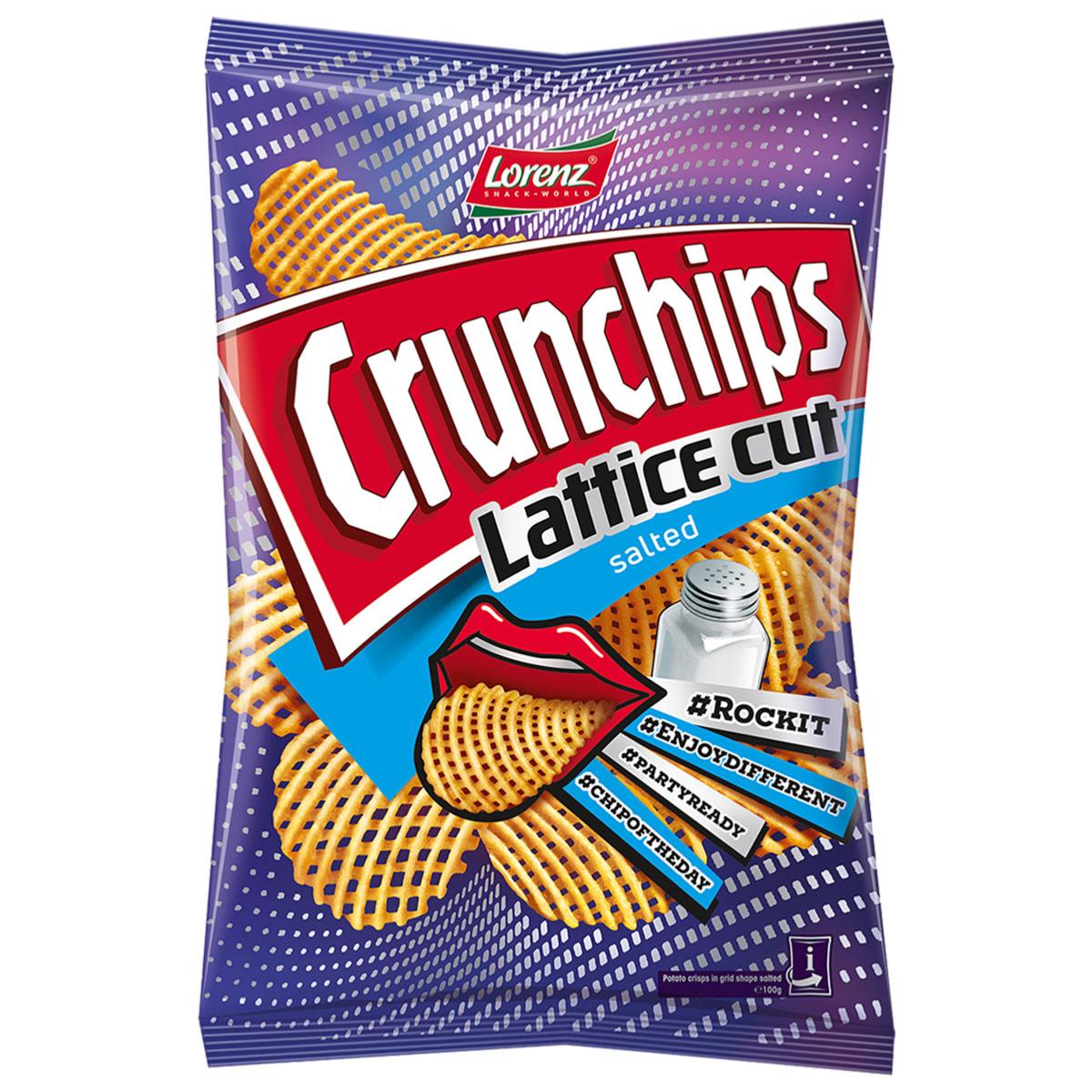 CRUNCHIPS SOUR CREAM X-CUT 10x130g *new*