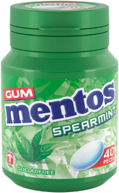 MENTOS SPEARMINT GUM 6xcs
