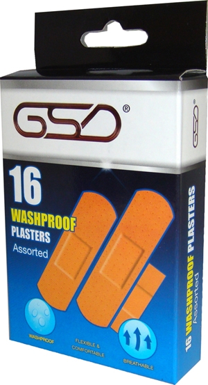 GSD WATERPROF 16 Plasters x 24's