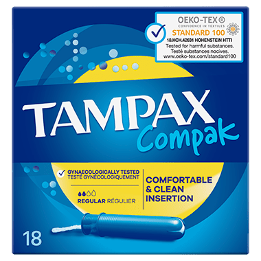 TAMPAX COMPAK REGULAR 8x20's YELLOW