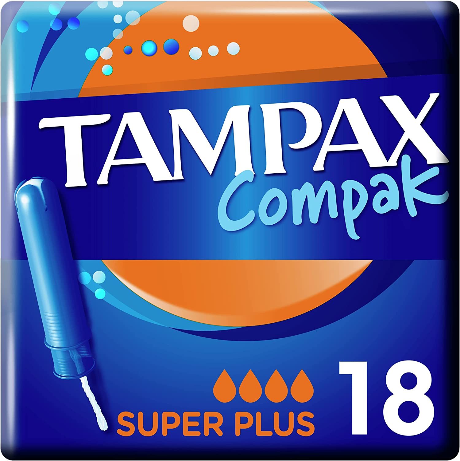 TAMPAX SUPER PLUS 8x20's ORANGE