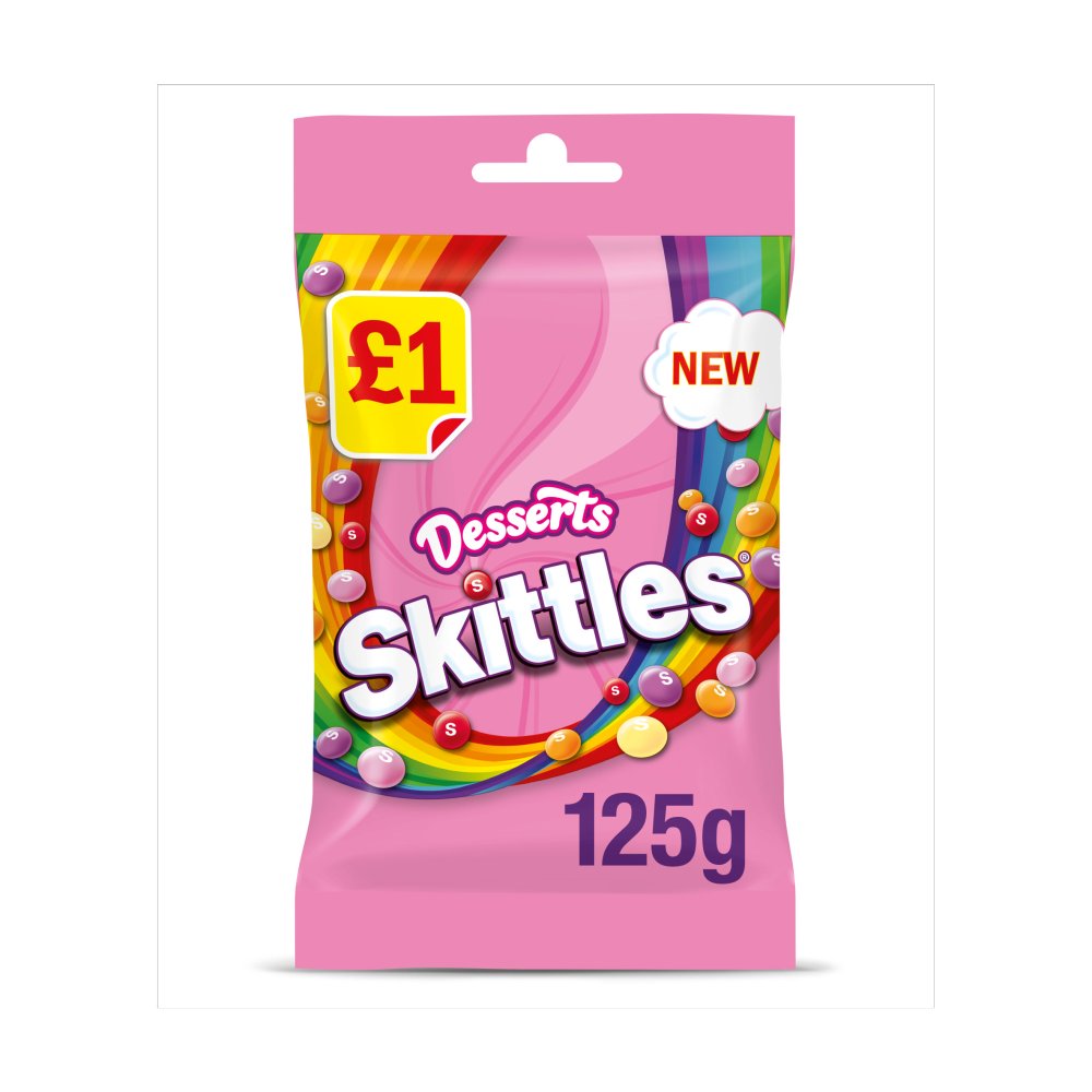 SKITLLES DESSERTS POUCH 12x125g   *new*