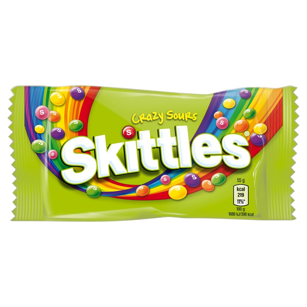 SKITTLES CRAZY SOURS (36x45g)