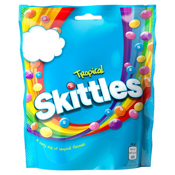SKITTLES TROPICAL POUCH 15x136g