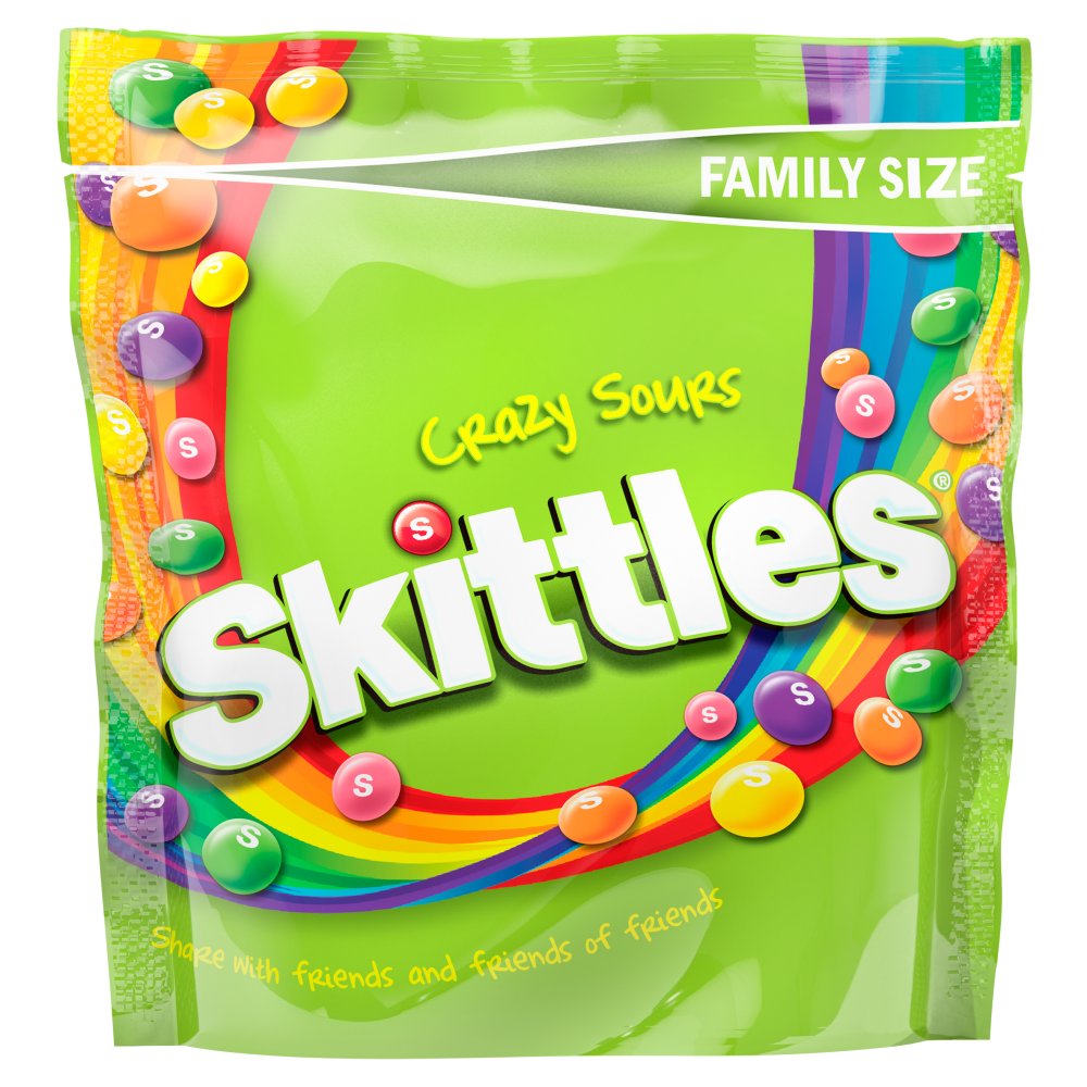 SKITTLES CRAZY SOUR POUCH 15x136g