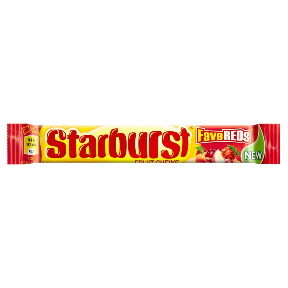 STARBURST FAVE REDS CHEWS (24x45g)