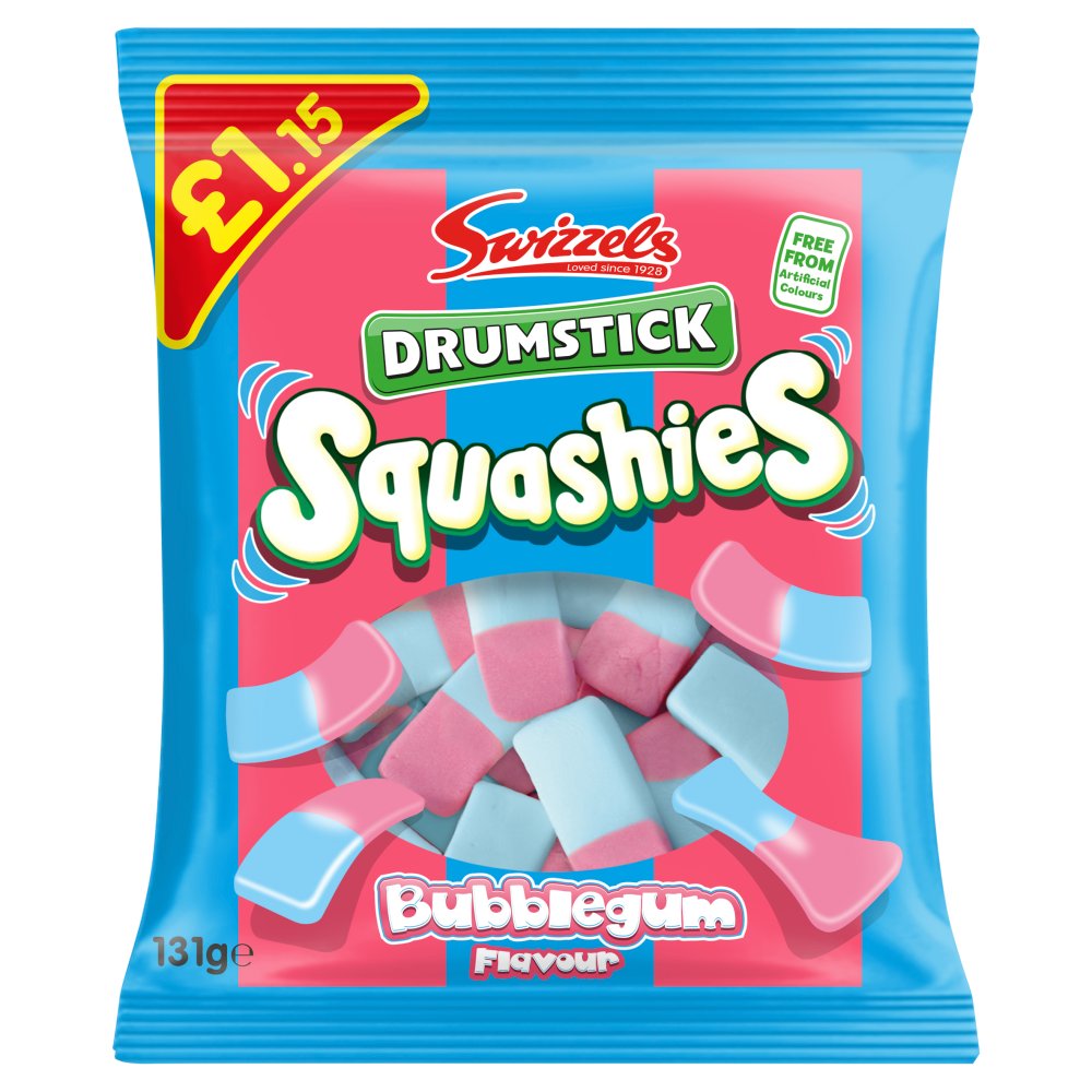 SQUASHIES BUBBLE GUM x 12's