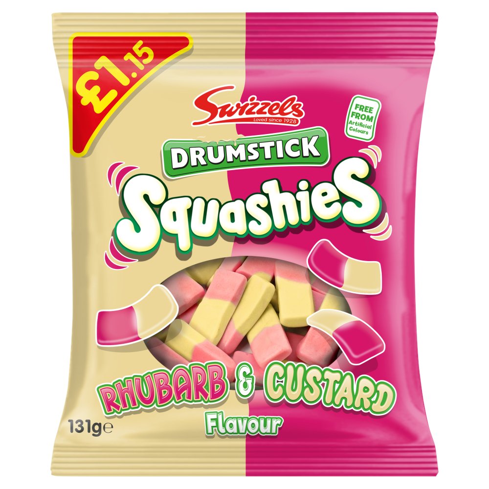 SQUASHIES RUBRB&CUSTARD x12's