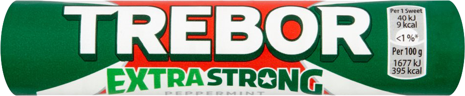 TREBOR EX STNG PEPPERMINT 40x41.3g