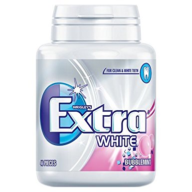 EXTRA WHITE B/BMINT 46piece BOTTLES x6's