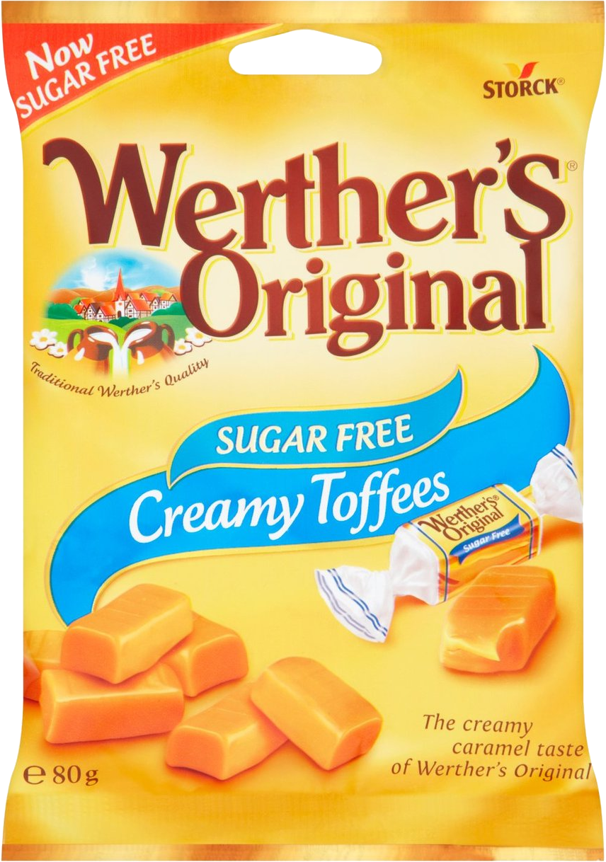 WERTR'S S'FREE CREAMY TOFFEE Bag (18x80g)