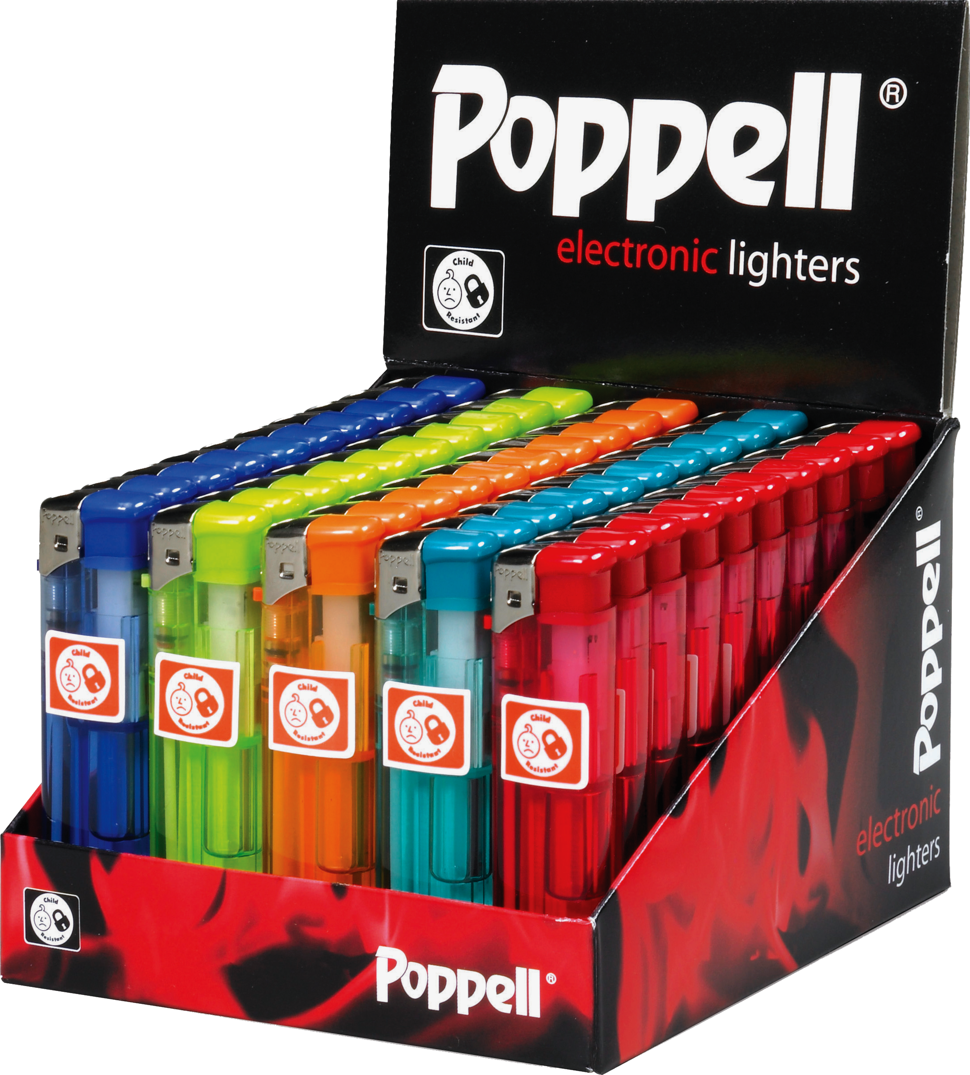 POPPELL ELECTRONIC FIT LIGHTERS x 25's