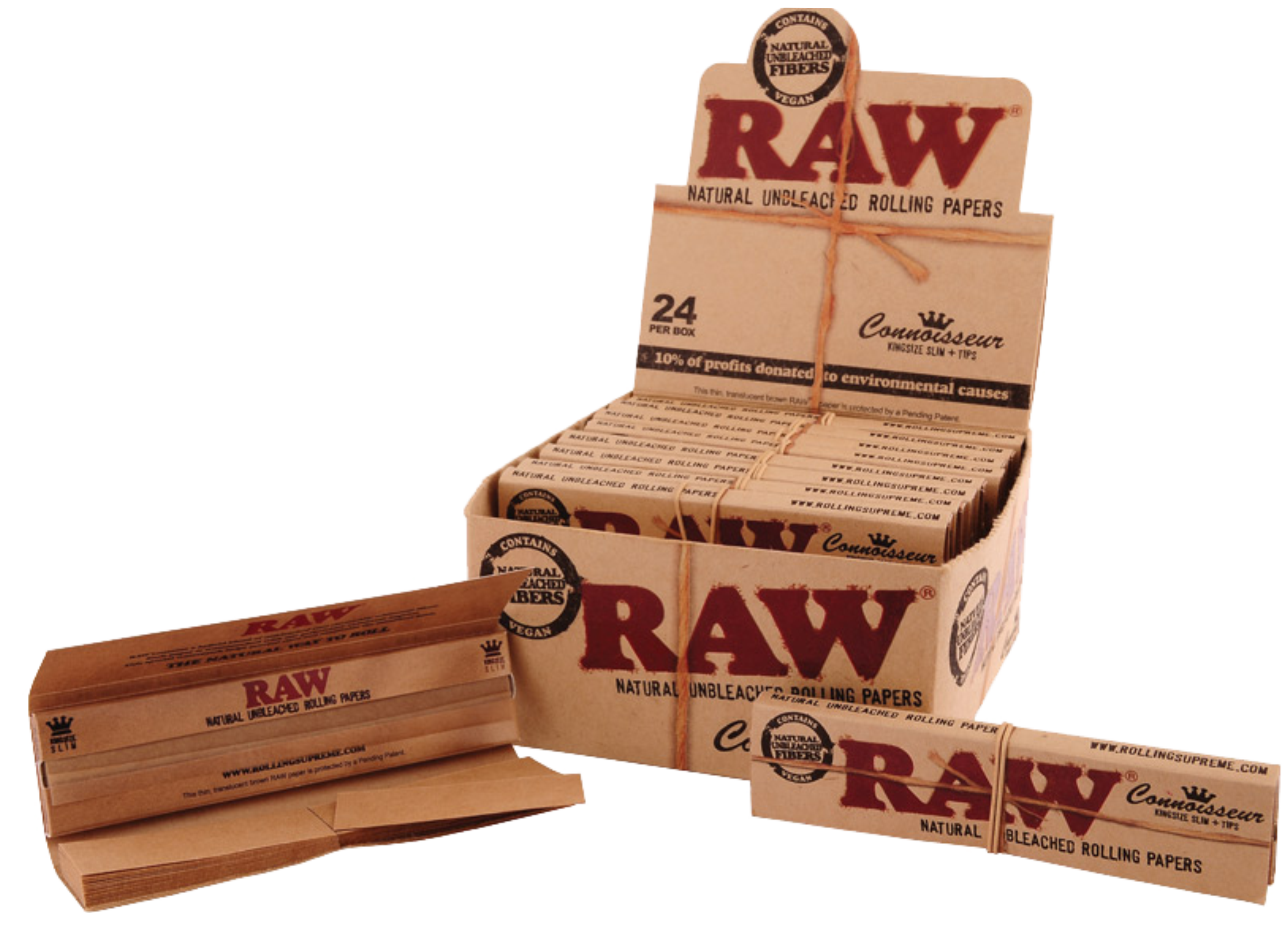RAW ORGANIC KS SLIM CONNOISSEUR x 24's
