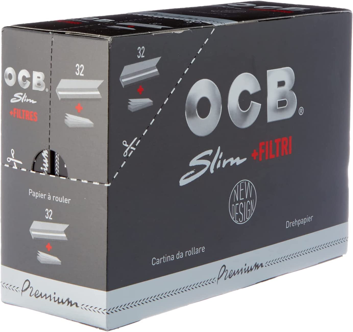 OCB BLK SLIM PREMIUM KING x 50's